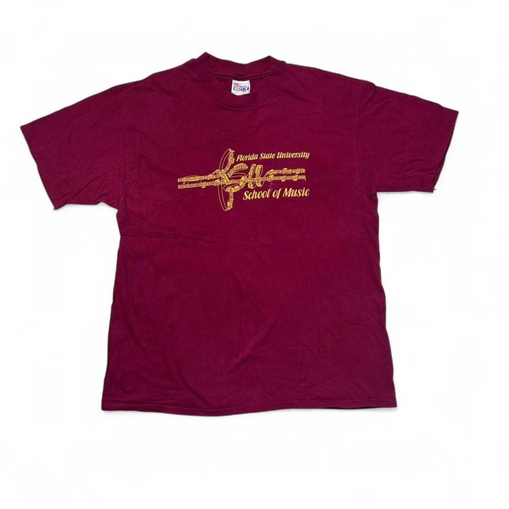 Florida State University FSU Vintage 90s School of Music Hanes T-shirt Large
